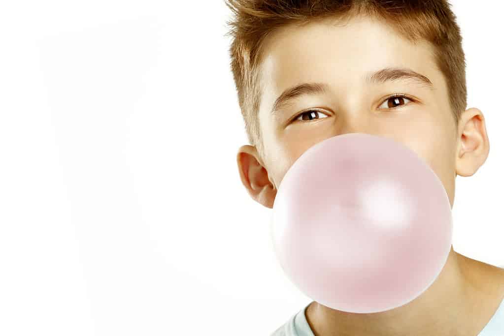 bubble gum and baseball